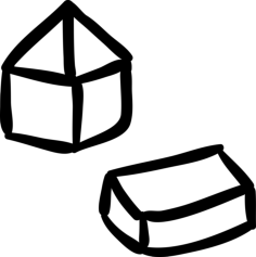 Cubes Hand Drawn Toy Shapes Laser Cut Svg File, Free Vectors File